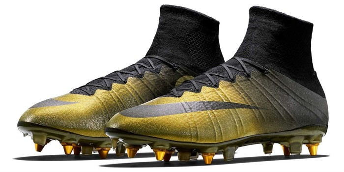 Gouden Nike Mercurial Superlfy CR7 Voetbalschoenen