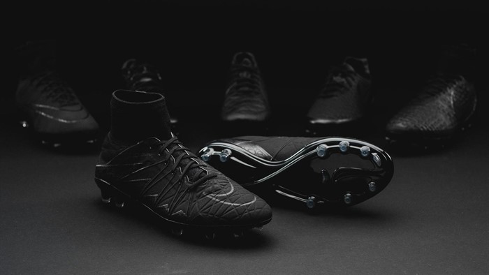Zwarte Nike Hypervenom Phantom II Voetbalschoenen