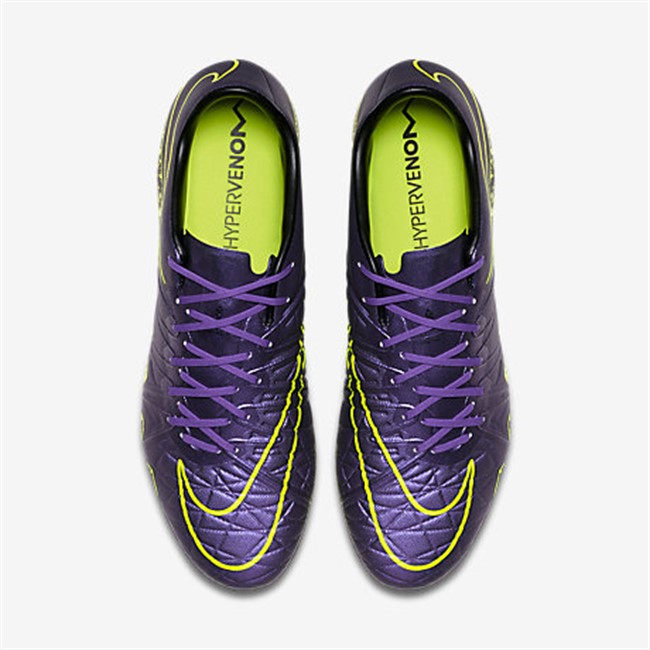 Paarse Nike Hypervenom Electro Flare Voetbalschoenen 4