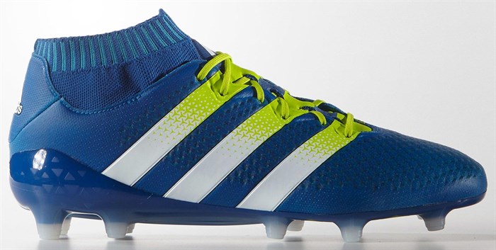Blauwe -adidas -ace -16-primeknit -voetbalschoenen