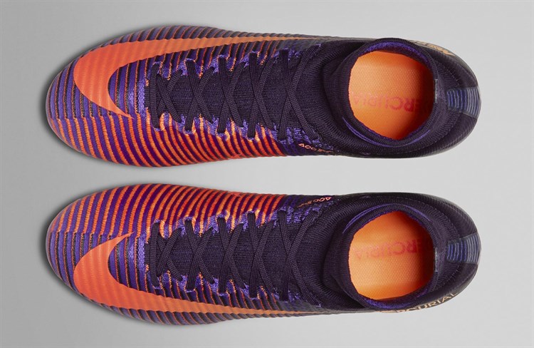 Nike -mercurial -superfly -voetbalschoenen -paars -oranje -floodlight