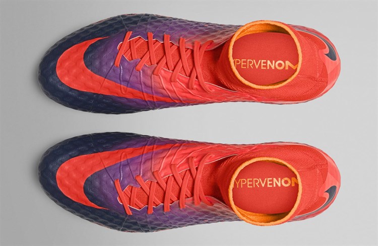 Nike -hypervenom -voetbalschoenen -paars -rood