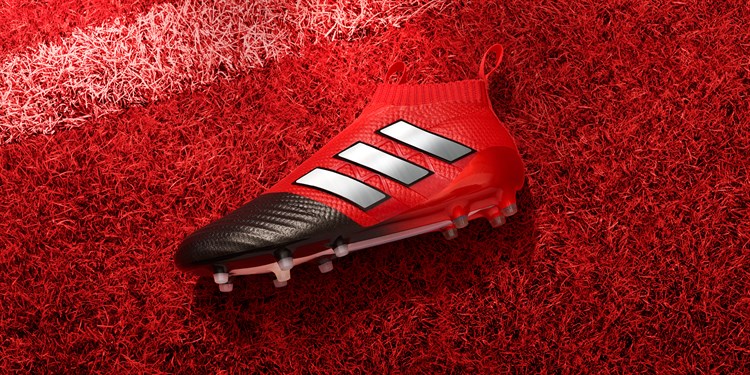 Rood -zwarte -adidas -ace 17-pure -control -voetbalschoenen