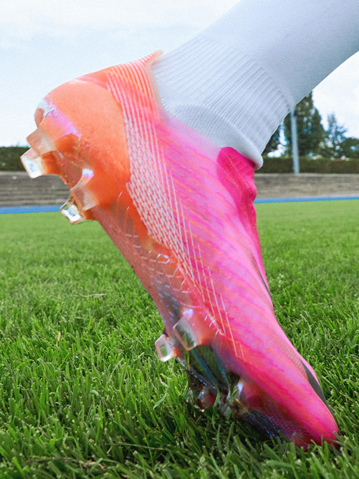 Roze oranje adidas X Ghosted voetbalschoenen