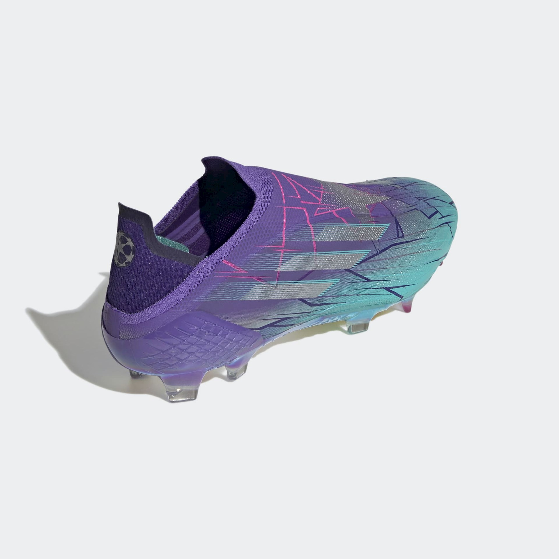 Paars/mint/ roze adidas X Speedflow voetbalschoenen Champions Code