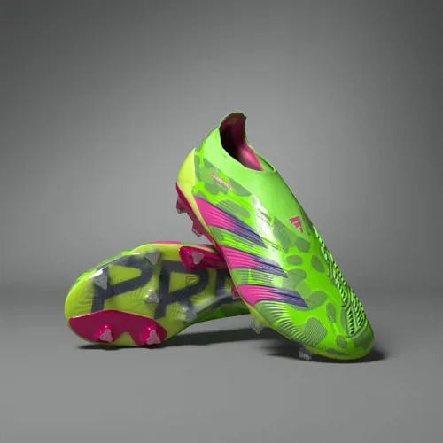 adidas Predator voetbalschoenen zonder veters Generation Pred pack - Fel geel/Roze/Paars